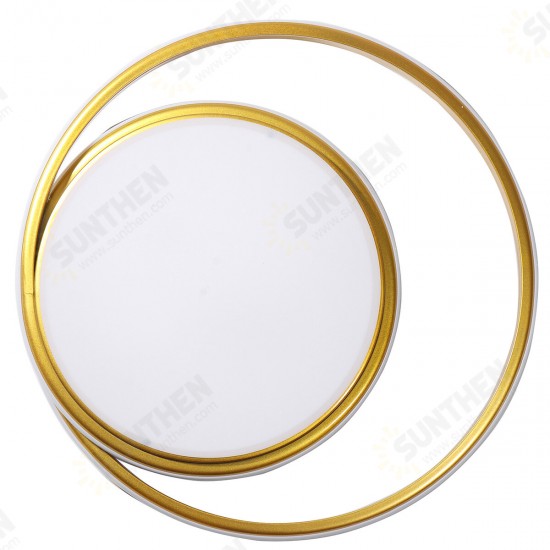 38W 45*5CM AC175-265V LED Ceiling Light Fixture Gold Ring Modern Home Living Room Decor