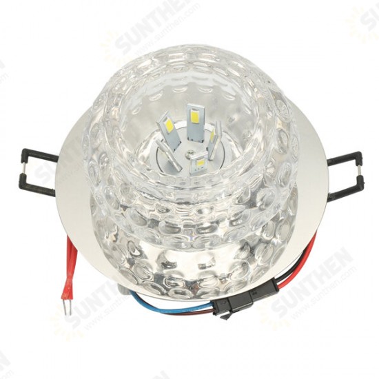 3W 5W Modern Round Shape Warm White Pure White Crystal LED Ceiling Light Chandelier Downlight