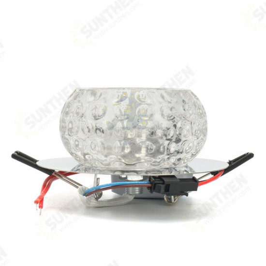 3W 5W Modern Round Shape Warm White Pure White Crystal LED Ceiling Light Chandelier Downlight