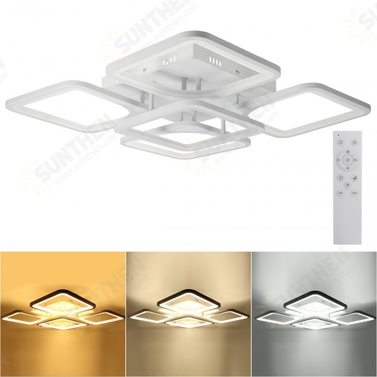 4300LM 900 LED Ceiling Lamp 5Pcs Cube Living Room Bedroom Pendant Light+Remote