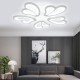 5 Heads Modern Ceiling Lamp+Remote Control AC 110-220V Living Room Bedroom Study Light