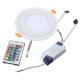 6W RGB Dual Color LED Recessed Ceiling Round Panel Down Light Lamp