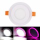 6W RGB Dual Color LED Recessed Ceiling Round Panel Down Light Lamp