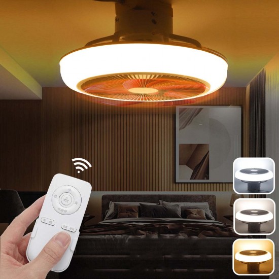 72W 220V LED Ceiling Fan Lamp App/Remote Control Ceiling Fan Light Three Color Dimmable Fan Light For Bedroom Living Room Chandelier Fan