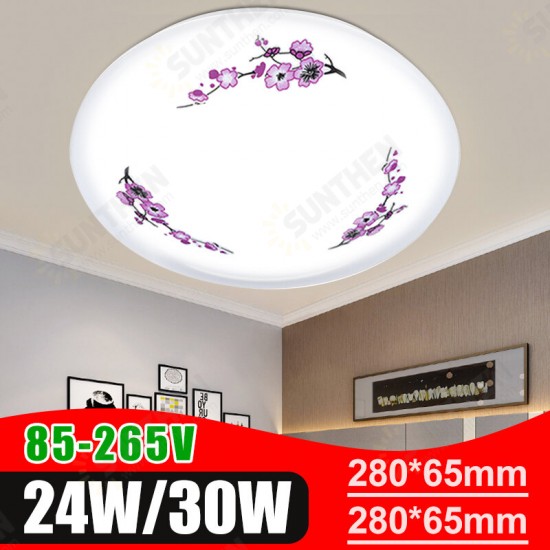 85V-265V 28/35cm 24/30W LED Ceiling Light Thin Flush Mount Fixture Light Lamps Kitchen