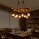 85V-265V E27 Industrial Wooden Pendant Light Ceiling Light Chandelier Home Fixture Decor