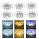 9W 90-260V Crystal LED Ceiling Light Fixture Pendant Lamp Lighting Chandelier for Bedroom Living Room Corridor