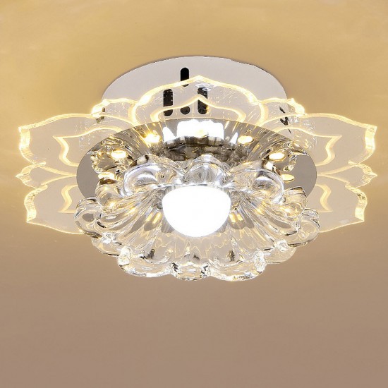 9W Modern Crystal LED Ceiling Light Fixture Pendant Lamp Lighting Chandelier