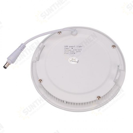 9W Round Dimmable Ultra Thin Ceiling Energy-Saving LED Panel Light