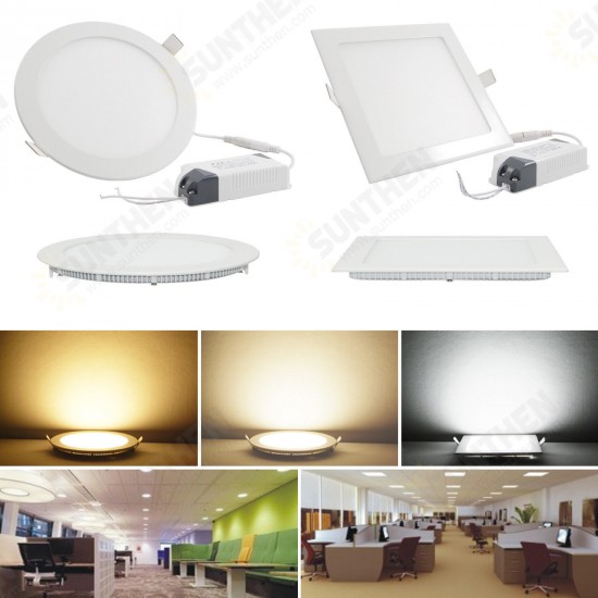 9W Round Dimmable Ultra Thin Ceiling Energy-Saving LED Panel Light