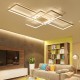 AC110-120V Modern Minimalist Nordic Style Rectangular LED Ceiling Light Bedroom Dining Room Lamp White/Black Shell Warm/White Light/Stepless Dimming