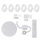 AC110-220V 7200LM 660LED Acrylic Ceiling Lamp Remote Control Bedroom Living Room