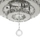 AC165-265V 30CM Modern Chandelier Crystal Dimmable LED Ceiling Light With Remote Control for Indoor Fixture