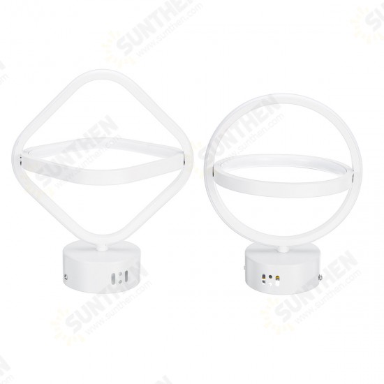 AC85-265V Modern LED Ceiling Lamp Dual Ring Chandeliers Fixture Living Room Pendant Light