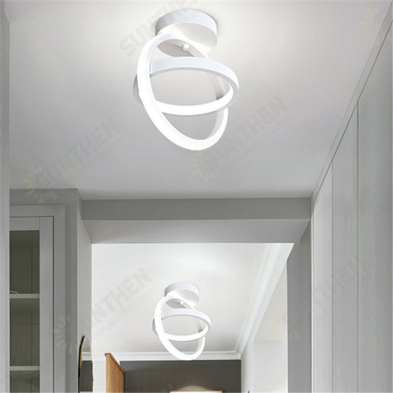 AC85-265V Modern LED Ceiling Lamp Dual Ring Chandeliers Fixture Living Room Pendant Light