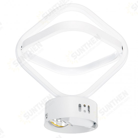 AC85-265V Modern LED Ceiling Lamp Dual Ring Chandeliers Fixture Living Room Pendant Light