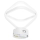 AC85-265V Modern LED Ceiling Lamp Dual Ring Chandeliers Fixture Living Room Pendant Light