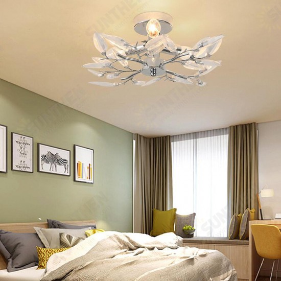 Acrylic Leaf Arms Ceiling Light LED Living Bedroom Room Lamp Fitting Lighting