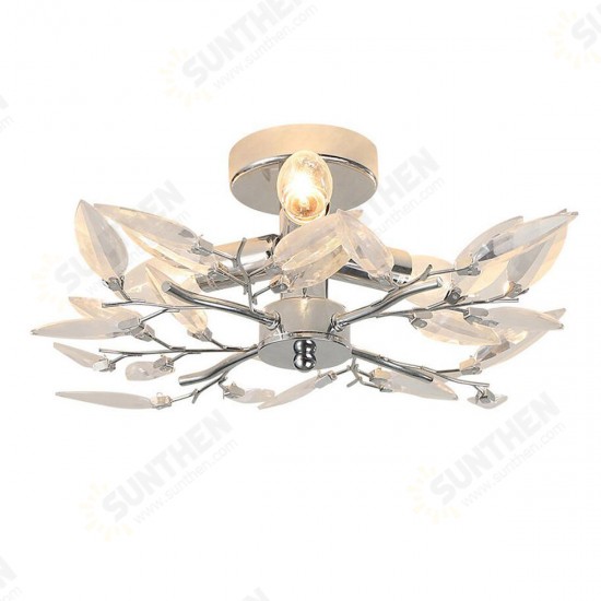 Acrylic Leaf Arms Ceiling Light LED Living Bedroom Room Lamp Fitting Lighting