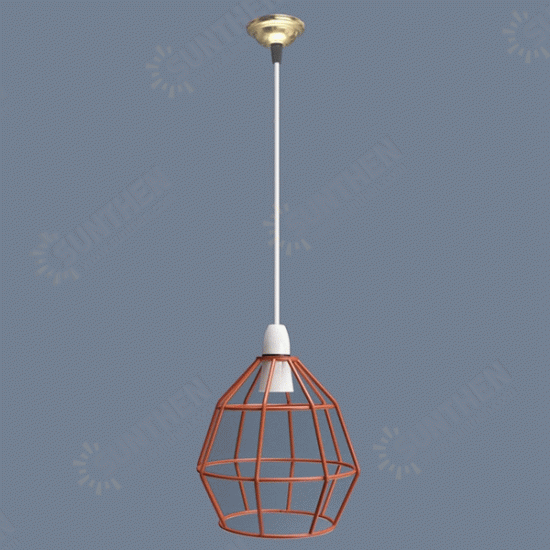 B22 Vintage Industrial Style Metal Cage Wire Frame Ceiling Pendant Light Lamp Shades 110-240V