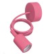 Colorful E27 Silicone Rubber Pendant Light Lamp Holder Socket DIY