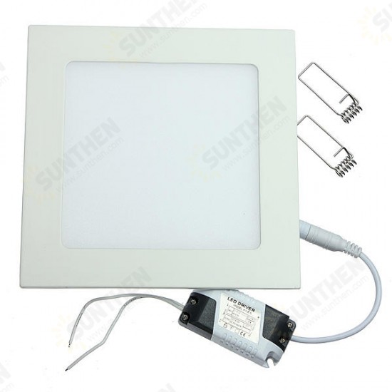 Dimmable 12W Square Ultra Thin Ceiling Energy-Saving LED Panel Light