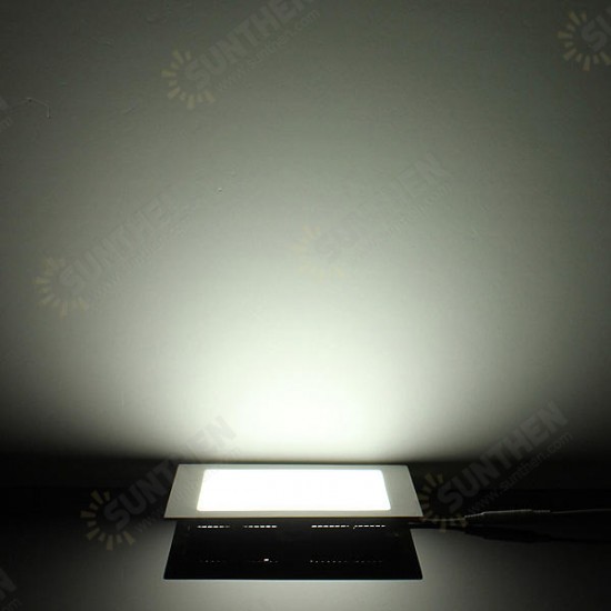 Dimmable 12W Square Ultra Thin Ceiling Energy-Saving LED Panel Light