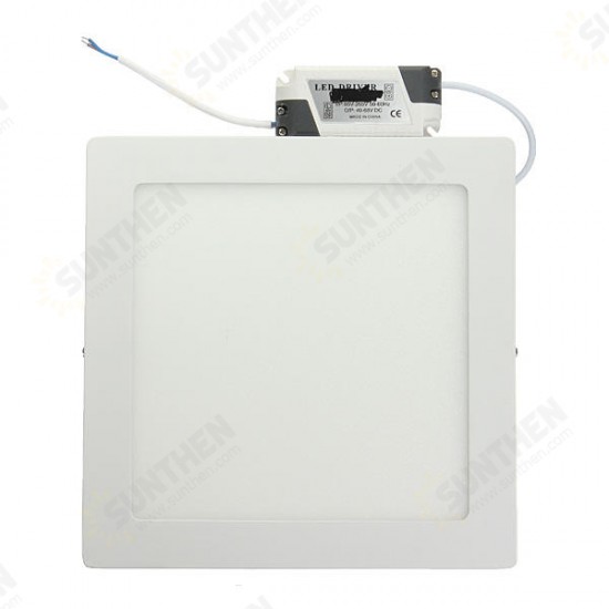 Dimmable 21W Square LED Panel Ceiling Down Light Lamp AC 85-265V