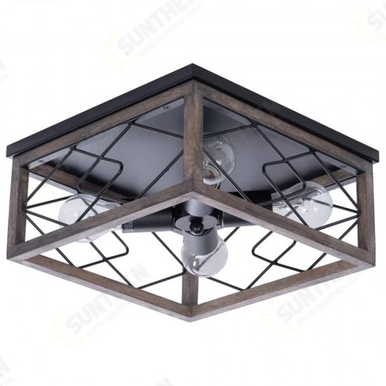 E26/E27 Flush Retro Mount Ceiling Light Vintage Industrial Lamp Living Room Kitchen 110-240V