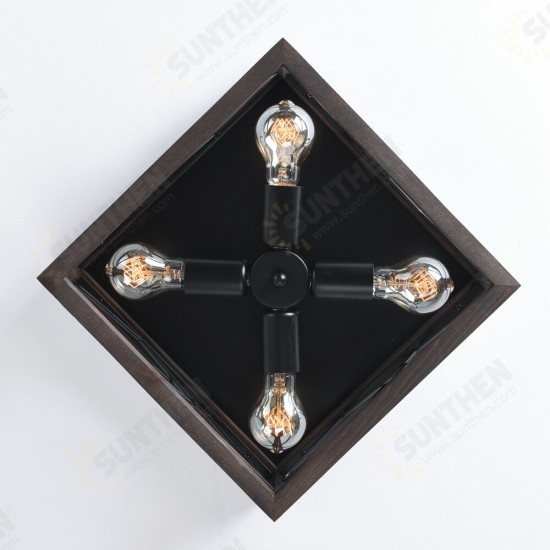 E26/E27 Flush Retro Mount Ceiling Light Vintage Industrial Lamp Living Room Kitchen 110-240V