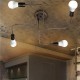 E27 4Heads Vintage Industrial Chandelier Pendant Light Metal Flush Mount Ceiling Lamp AC110-240V