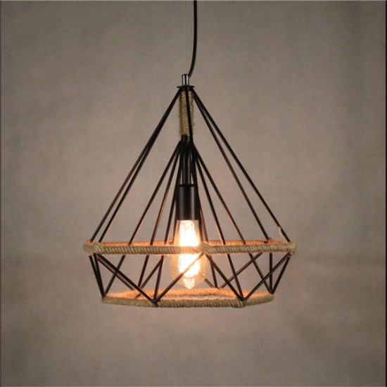 E27 Industrial Retro Loft Ceiling Light Chandelier Pendant Lamp for Bedroom Restaurant Corridor