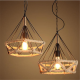 E27 Industrial Retro Loft Ceiling Light Chandelier Pendant Lamp for Bedroom Restaurant Corridor