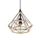 E27 Loft Industrial Hemp Rope Birdcage Chandelier Restaurant Bar Light Pendant Lamp