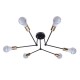 E27 Modern Pendant Lamp Ceiling Light Chandelier Vintage 6 Heads Sockets Holder