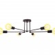 E27 Modern Pendant Lamp Ceiling Light Chandelier Vintage 6 Heads Sockets Holder