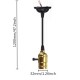 E27 Screw Bulbs Edison Retro Pendant Light Holder With Switch 110-220V