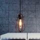 E27 Vintage Ceiling Edison Light Pendant Lamp Cage Lampshade Fixture Chandelier