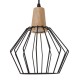 E27 Wood Pendant Light Modern Ceiling Lights Bar Lamp Black Pendant Lighting Without Bulb