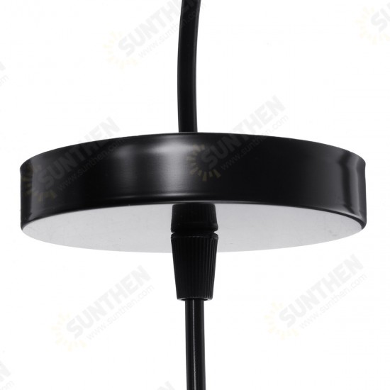 E27 Wood Pendant Light Modern Ceiling Lights Bar Lamp Black Pendant Lighting Without Bulb