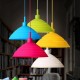 E27/E26 Pendant Lamp Holder Colorful Silicone Folding Lampshade Ceiling Light Socket AC 110-240V