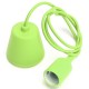 E27/E26 Socket Colorful Silicone Ceiling Pendant Lamp Light Bulb Holder Hanging Fixture