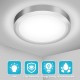 23CM 18W Modern Plating Round LED Ceiling Light 2835 SMD White Indoor Home Spotlight AC85-265V