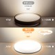 24W Ceiling Lamp Led Ceiling Lamp 3000K 2200LM Bathroom IP54 Waterproof for LivingRoom Bedroom Kitchen Balcony Office Hallway Warm White ?23cm