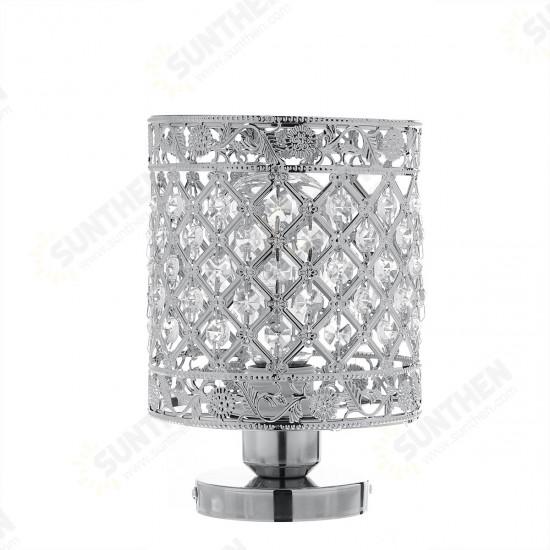 Flush Mount Ceiling Light E27 Base Crystal Fixture Modern Chandelier Mini Hallway Decor 220V Without Bulb