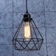 Industrial Vintage Metal Cage Hanging Ceiling Pendant Lamp Lighting Holder Shade