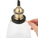 110V E26/E27 Vintage Industrial Pendant Light Bell-like Glass Shade Without Bulb