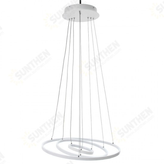 LED Ceiling Pendant Dimming Ring Light Holder Lamp Shade Fixture Home Living Room Decor AC220V