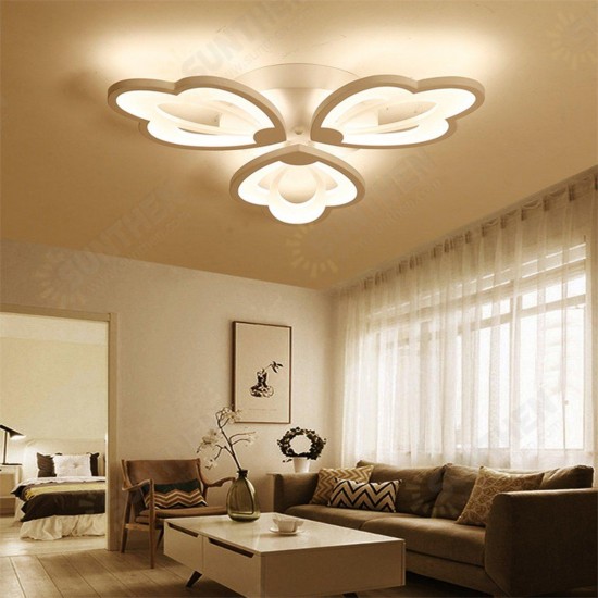 Leaf Acrylic LED Ceiling Light Pendant Lamp Hallway Bedroom Dimmable Fixture