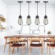 Metal Pendant Light Shade Ceiling Industrial Geometric Wire Cage Lampshade Lamp Chandeliers